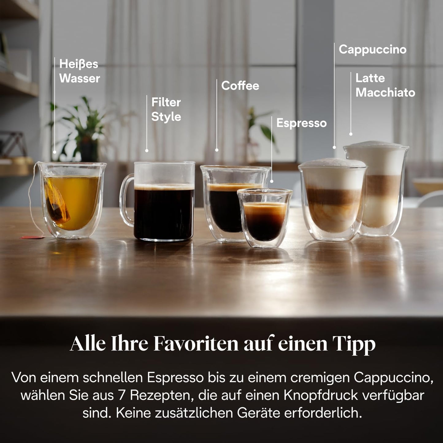 Magnifica Evo - (ECAM292.81.SB)Kaffeevollautomat mit Vollautomatischem cremigen Milchschaum,7 One-Touch-Getränke,Kaffeemaschine,Cappuccino & Espresso,Soft-Touch-Bedienfeld,Silber